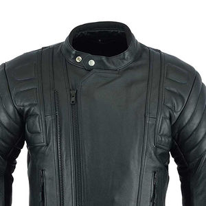 Wholesale Rates High Quality Custom Made New Design Motorbike Genuine Leather <b>Jacket</b> New Arrival <b>Men's</b> Motorbike Leather <b>Jacket</b> - Product Image 5