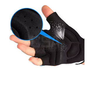 Guantes de ciclismo hechos en Pakistán hechos a medida para la venta Guantes de Ciclismo de cuero ajustables de alta calidad - Product Image 3