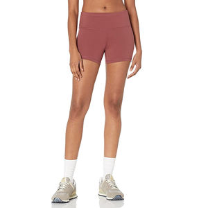 กางเกงขาสั้นเล่นยิมของผู้หญิงแห้งเร็วกางเกงขาสั้นเล่นกีฬาสำหรับออกกำลังกายมีลวดลายตกแต่งเข็มขัดรัดเอวสวมใส่สบาย - Product Image 5