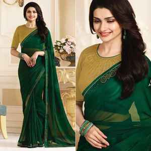 New Heavy SilkMUMBAI SATIN SILK SAREE WITH LACE WORK Formal Blouse for Indian - Product Image 6