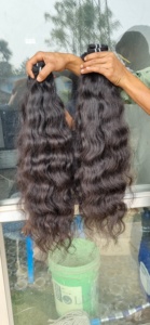 Extensions de cheveux vierges indiens à donneur unique Remy de haute qualité pour Genius Weft Raw Natural Temple Wave Cheveux humains à haut rendement - Product Image 2