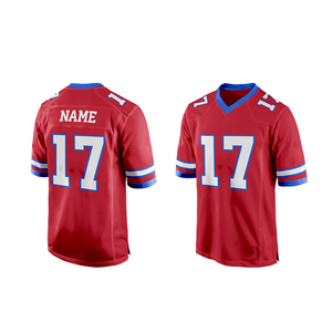 Maillot de football américain personnalisable de qualité supérieure, respirant, grande taille, manches courtes, impression par transfert thermique, antibactérien - Product Image 6