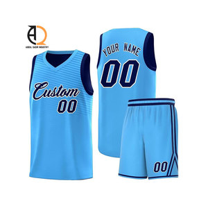 Conjuntos de Uniformes de Baloncesto para Adultos, Logotipo y Colores Personalizados, 100% Poliéster, Cómodos y Transpirables - Product Image 1