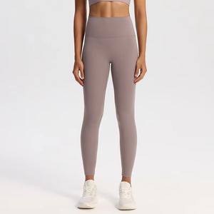 Women's High Waist Seamless Yoga Fitness Casual Breathable Sports Pants <b>with</b> Invisible <b>Pocket</b> for Workout Gym Fitness Sport - Product Image 3