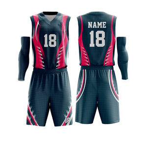 ชุดเสื้อบาสเก็ตบอลมืออาชีพสำหรับผู้ใหญ่จำนวนทีมออกแบบได้ตามต้องการ - Product Image 3