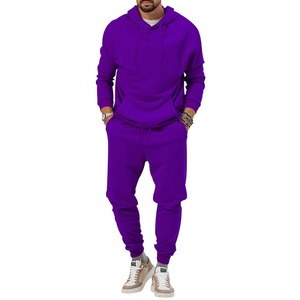 Ensemble de survêtement évasé d'hiver pour hommes, service OEM, vêtements en gros, 100 % coton, ensemble sportif fonctionnel - Product Image 4