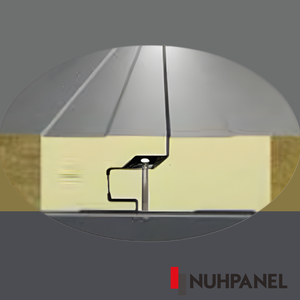 Panel Sándwich para Pared Exterior, Panel de Revestimiento de Fachada Aislado Híbrido de Lana de Roca PUR PIR, 1000 mm - Product Image 3