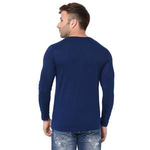 Camisetas de algodón 100% teñidas lisas de alta calidad para hombre personalizadas, ropa de calle de cuello redondo, ajuste Regular, secado rápido, transpirable, básico de 180g - Product Image 2