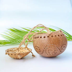Maceta de cáscara de coco para plantas, olla colgante de fibra de coco, hecha en Vietnam, el más vendido - Product Image 5