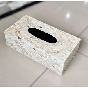 Modern Classic <b>Tissue</b> Box Creative Metal and Mother of Pearl Material <b>Tissue</b> Box <b>for</b> Table Napkin Accessories in Lowest Price - Product Image 6