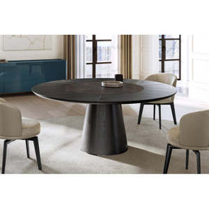 Teo Modern Rectangular Wood-Ceramic Dining <b>Table</b> Expandable Rectangle Home Furniture Assembled and Extendable for Hotels - Product Image 4