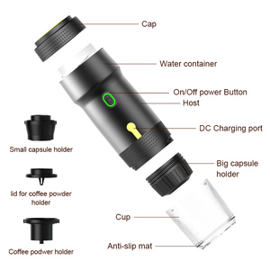 Máy pha cà phê di động sạc USB 12V với viên nang cà phê, dùng được cho ô tô và văn phòng - Product Image 5