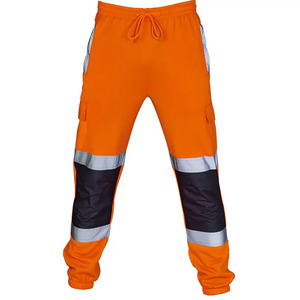 Pantalon Cargo de travail industriel robuste pour hommes personnalisé en usine Construction de sécurité multi-poches pantalon réfléchissant de vêtements de travail personnalisé - Product Image 4
