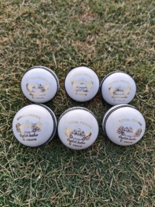 Pelota de críquet de cuero blanco OEM para T20 ODI Match and Practice 4 piezas cosida a mano - Product Image 4