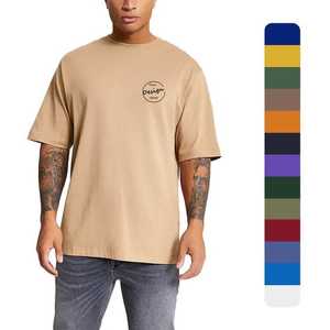 Camiseta Polo sólida de moda de punto de algodón y poliéster con Cuello sin botones de alta calidad para hombres - Product Image 1