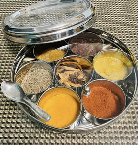 Contenedor de especias Masala Dabba Diseño hecho a mano Latón Metal Caja de especias Proveedor Latón de alta calidad Caja Masala - Product Image 5