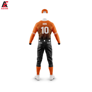 Venta al por mayor 100% poliéster rayas béisbol Jersey uniforme botón abajo diseño personalizado conjunto de ropa deportiva - Product Image 2