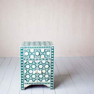 Commode à tiroirs en os incrusté faite à la main avec des accents d'agate, fabriquée à la main par un fournisseur indien - Product Image 5