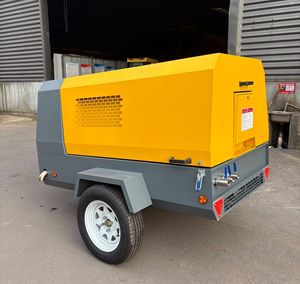 190cfm <b>Portable</b> Diesel Screw <b>Air</b> <b>Compressor</b> Turbo Type 8 Bar 37 kW Mining Quarry Industrial <b>Air</b> Cooled Silent 220V - Product Image 1