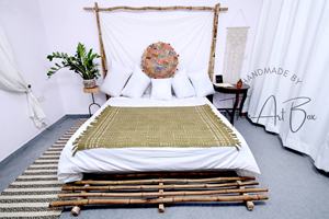 Manta Reversible Bohemia hecha a mano de algodón suave tejido de CA, manta para sofá cama, manta de viaje de lujo con estampado personalizado, novedad - Product Image 2