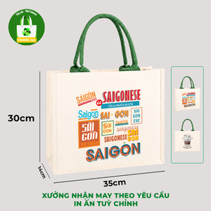 กระเป๋าผ้าแคนวาส Truong Gia ขนาด 35x30 ซม. พิมพ์ลายซิลค์สกรีน ของขวัญส่งเสริมการขาย เวียดนาม - Product Image 5