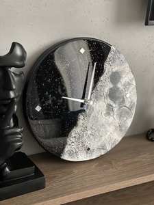 HANDMADE ASSISTANT Resin Wall <b>Clock</b> Epoxy Resin Living Room best qulatiye Furniture Home Decor Wall <b>Clock</b> Customized best - Product Image 3