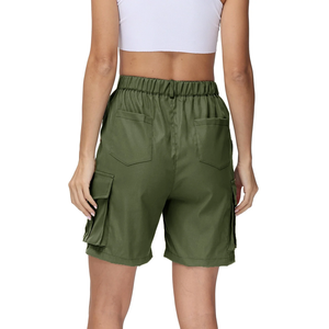 Shorts Cargo para Mujer, Tallas Grandes, Calidad Premium, Spandex/Algodón, Logotipo Personalizado, Color Sólido, Múltiples Bolsillos, Transpirables, Corte Regular - Product Image 6