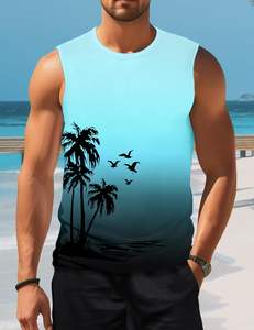 Débardeurs d'entraînement sans manches à capuche pour hommes avec t-shirt graphique pour l'entraînement sportif et musculation - Product Image 5