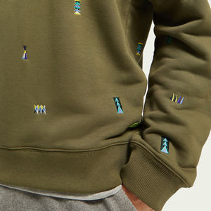 Sweat-shirt en molleton d'hiver pour homme, broderie décontractée, fabriqué au Pakistan, haute qualité, 100% coton pour adultes - Product Image 5