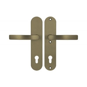 Poignée de porte Axa QUEBEC ++ 92 PZ 3rd Class, couleur F4-Or antique - Product Image 1