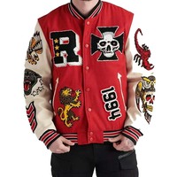 Veste varsity épaisse et slim pour homme, modèle 2022, avec logo personnalisé, fermeture à capuche, tissu en toile, prête pour l'hiver, respirante et imperméable