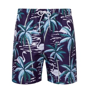 Short de Plage Hip Hop Double Couche pour Homme Séchage Rapide et Confortable avec Motif Imprimé Arbre Brun Vert Anti-Rides - Product Image 1