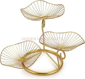 Decorative Rack Stylish Metal Fruit Display Organizer <b>Vegetable</b> <b>Storage</b> Basket Wire Rack <b>Storage</b> Bucket Wholesale Supplies - Product Image 1