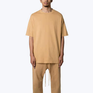 Latest <b>Heavyweight</b> 100% Cotton Eco-Friendly Breathable <b>Men's</b> Short Sleeve Oversized O-neck <b>T</b>-<b>shirt</b> Hip Hop Style Regular Letter - Product Image 2