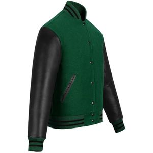 Vente en gros d'usine de streetwear veste vintage grande taille avec logo personnalisé veste universitaire de baseball pour hommes livraison DDP - Product Image 6