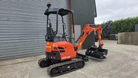 Mini-excavatrice U17 2025 pour moteur 1 tonne, capacité de la benne de 0,21 m, puissance de 20 kW, garantie de 4 ans, fabrication JCB