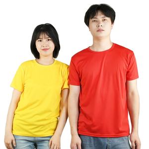 100% coton T-Shirt unisexe Simple et élégant doux et respirant cou à manches courtes T-shirt solide motif Polyester/coton matériel - Product Image 1