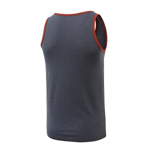 Camiseta sin mangas de algodón central para hombre, camiseta informal con músculos, Mangas de dos tonos, transpirable, lavado, estampado bordado - Product Image 6
