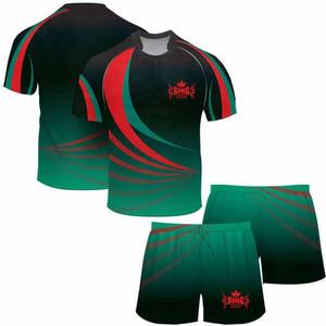 Vêtements de rugby de haute qualité entièrement personnalisables Ensembles de maillots de football à sublimation durable Uniformes de rugby de club de France - Product Image 5