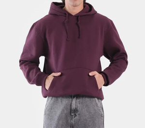 Sudaderas con Capucha de Forro Polar de Color Sólido para Hombre, Personalizables con Talla y Logotipo, Ropa Deportiva de Invierno para Exteriores - Product Image 3