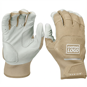 Guantes de Bateo de Béisbol Profesionales al Por Mayor, con Ventilación Personalizada en la Parte Posterior, Agarre Ajustable, Puño de Neopreno, Guantes de Bateo de Softbol - Product Image 1