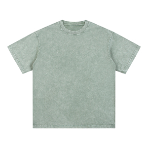 Camisetas de Alta Calidad para Hombre, Estampadas Personalizadas, 250 g/m², 100 % Algodón, Estilo Vintage, con Logotipo Personalizado, Hombros Caídos, Estilo Hip Hop - Product Image 1