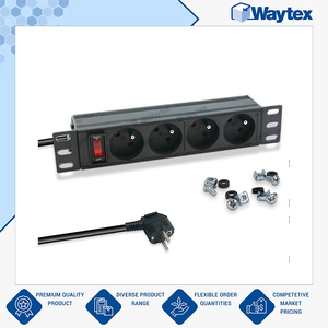 Regleta de alimentación profesional de 4 tomas, montable en rack, con cable de 1.80m para gabinete de 10 pulgadas, con interruptor, al mejor precio del mercado. - Product Image 2