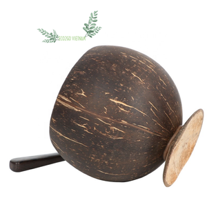 Top Seller 2025 100% Natural logotipo personalizado cuenco de cáscara de coco pulido/taza y cuenco de cuchara de coco Coco para bebé - Product Image 1