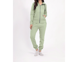 Conjunto Deportivo de 2 Piezas para Mujer, Personalizado con Serigrafía, Logotipo Bordado, Alta Calidad, 100% Algodón, Ropa Casual de Invierno - Product Image 4