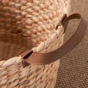 <b>Basket</b> woven water hyacinth and adorned with <b>seagrass</b> Handmade Storage <b>Basket</b> Wholesale eco-friendly Made in Vietnam - Product Image 5