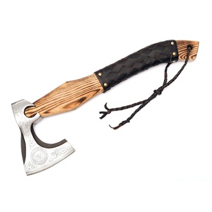 Jexmoo Custom 19" Bearded <b>Axe</b> Handmade Carbon Steel Rosewood <b>Handle</b> Industrial/DIY Grade Tomahawk Outdoor Tool Father's Day Gift - Product Image 5