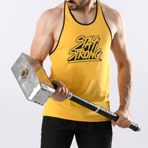 <b>Mens</b> Ribbed Cotton Vest Gym <b>Singlet</b> Fitted Workout Tank Top Casual Compression Wear White Rib Knit Undershirt Fitness Clothing - Product Image 2