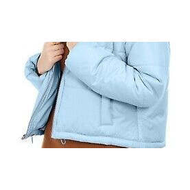 Piumino Corto Formale da Donna Stile Celebrity, Rosa, Blu Junior, XX-Large, in Fibra di Poliestere Intrecciata Traspirante Reversibile per l'Inverno - Product Image 3