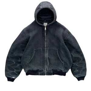 ชุดสตรีทแวร์แบบมีซิปเสื้อฮู้ดผ้าฟลีซว่างเปล่าเสื้อมีฮู้ดแบบวินเทจสองชั้นซักกันแดดซีด3D ปักลายฤดูใบไม้ร่วง - Product Image 4